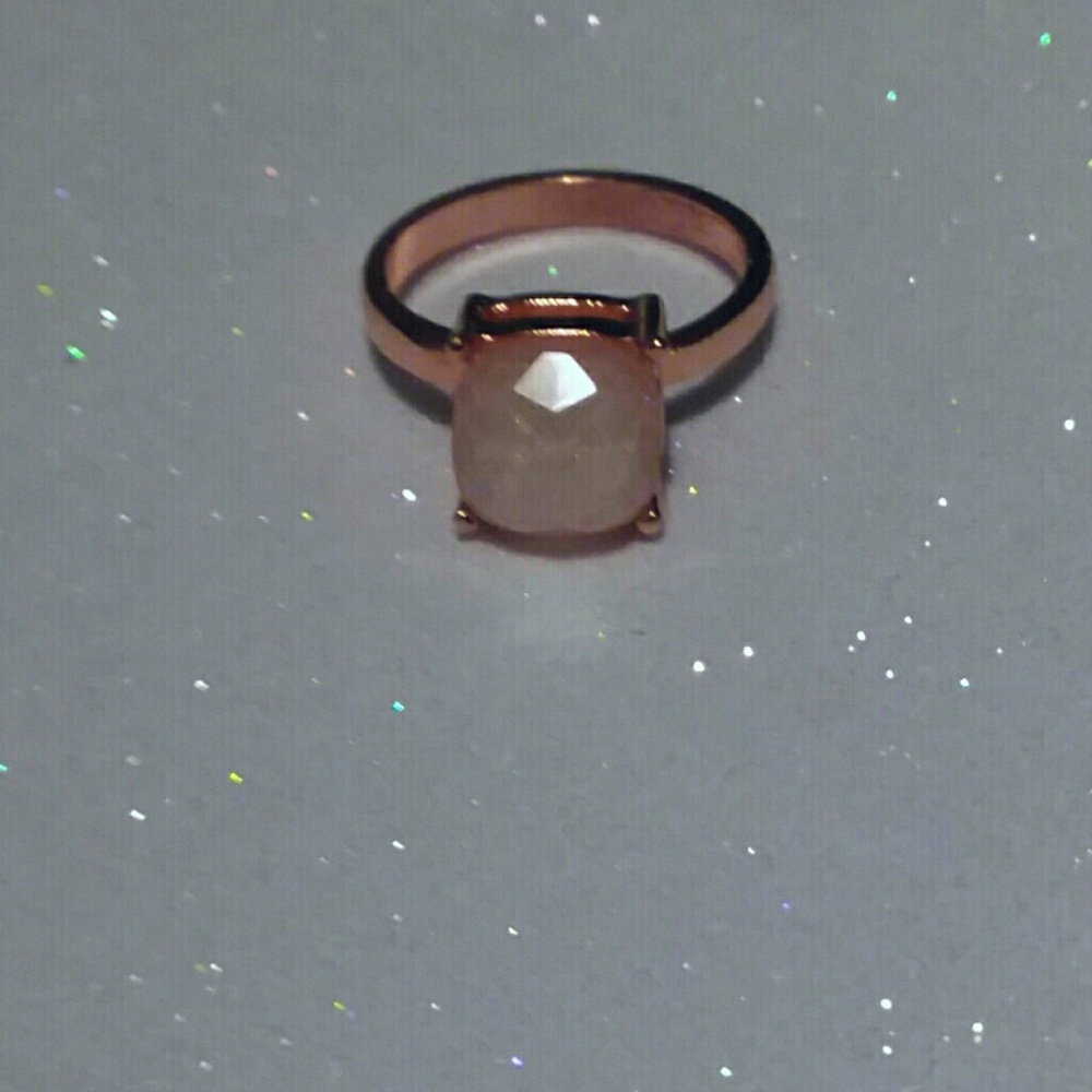 New Rose Sandstone Quartz Ring